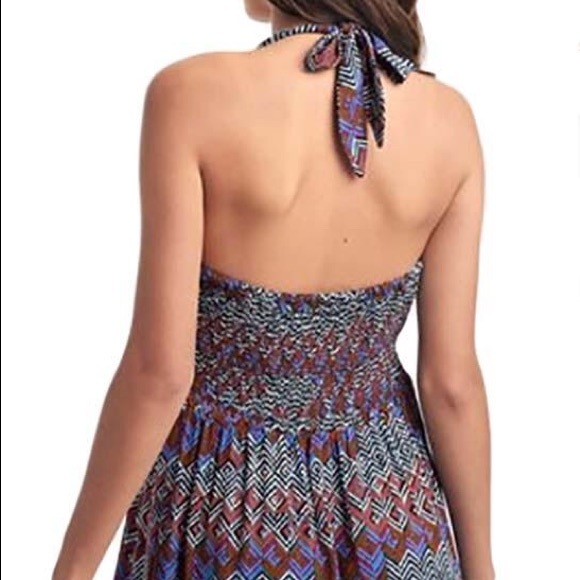 Ella Moss Kaliso Halter Dress In Seaport - Picture 3 of 7